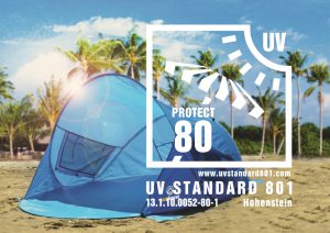 Strandmuschel mit UV Schutz 80